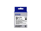 Epson C53S653006/LK-3TBW Ribbon black on Transparent extra adhesive 9mm x 9m for Epson LabelWorks 4-18mm/36mm/6-12mm/6-18mm/6-24mm