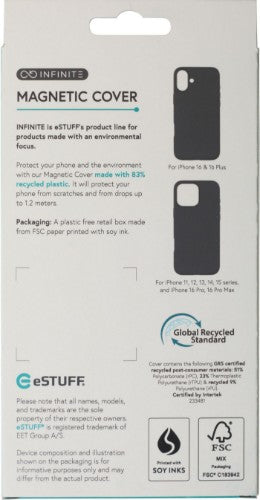 eSTUFF ES67160020 mobile phone case Cover Black
