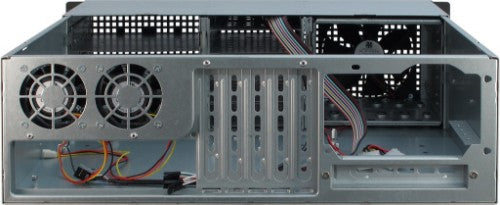 Inter-Tech 3U-30248 Rack Black, Stainless steel