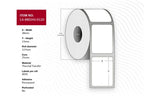 Capture CA-880243-012D printer label White
