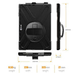 eSTUFF AUSTIN Defender Case for Microsoft Surface Pro 7+/7/6/5/4 - Black