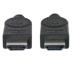 Manhattan HDMI 4K@30Hz Cable with Ethernet, 2m, Suitable for ALL 1080p/HD and majority of 4K uses (check your system 4K specification to be sure), Male to Male, Black, Ultra HD 4k x 2k, Lifetime Warranty, High Speed, Equivalent to HDMM2MHS