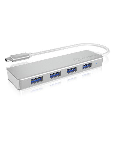 ICY BOX IB-HUB1425-C3 USB 3.2 Gen 1 (3.1 Gen 1) Type-C 5000 Mbit/s Silver