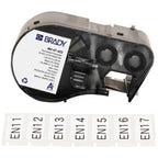 Brady M4-47-422/R6000HF DirectLabel Etikettes Polyester black on white 25,4mm x 12,7mm 480 pcs for Brady 25.4mm/38.1mm
