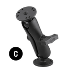 RAM Mounts Double Ball Mount with 75x75mm VESA Plate