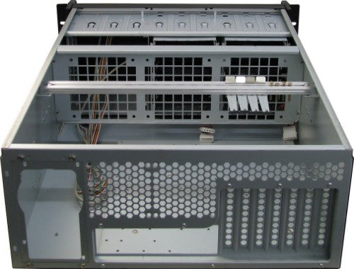 Inter-Tech IPC 4U-4129L Rack Metallic, Silver