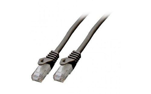 Mercodan Patchkabel KAT6 UTP, Sort, 2,0m, Halogenfri, 2x4xAWG24 LSZH, Polybag, CCA networking cable Black 2 m Cat6 U/UTP (UTP) Round