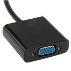 Techly IDATA-HDMI-VGA2AU video cable adapter 0.15 m VGA+3.5mm+Micro USB Black