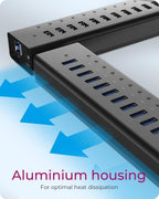 ICY BOX IB-AC6113 USB 3.2 Gen 1 (3.1 Gen 1) Type-B 5000 Mbit/s Black