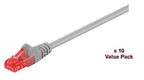 Microconnect V-UTP602VP networking cable Grey 2 m Cat6 U/UTP (UTP)