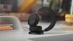 Jabra Evolve3 75 - UC Link390a (Wireless Charging Pad) - Black