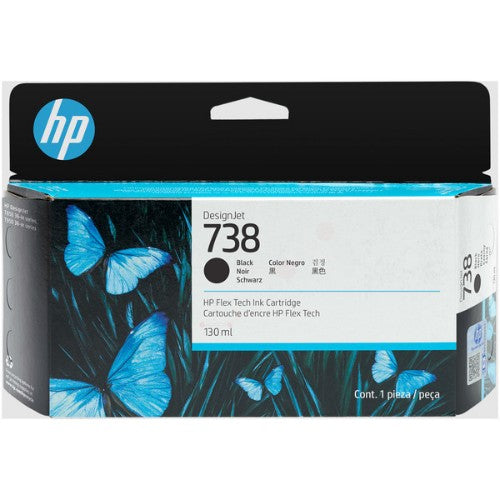 HP 498N4A/738 Ink cartridge black 130ml for HP DesignJet T 850