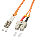 Lindy LC/SC 2m InfiniBand/fibre optic cable Multicolour, Orange