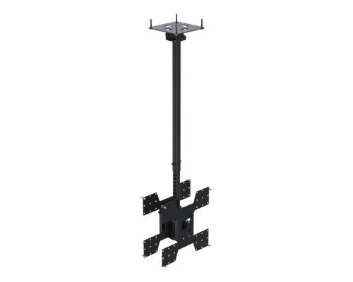 Ergonomic Solutions SpacePole Digital Signage Back to back, telescopic ceiling mount for screens up to 75" (VESA 200 to VESA 400)