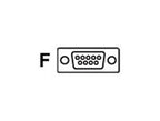 Datalogic RS-232 PWR, 9P, Female, Coiled, 3.6 m