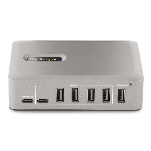 StarTech.com 10-Port USB-C Hub - 8x USB-A/2x USB-C - Self-Powered w/65W Power Supply - USB 3.1 10Gbps - Desktop/Laptop USB Hub w/USB-IF Certified 3ft Locking Cable, USB C Hub - TAA