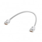 Ubiquiti UACC-Cable-Patch-EL-C6A-0.3M-W networking cable Translucent, White Cat6a