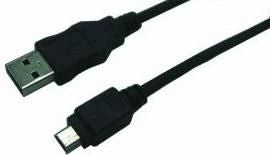LogiLink CU0014 USB cable USB 2.0 1.8 m USB A Mini-USB B Black