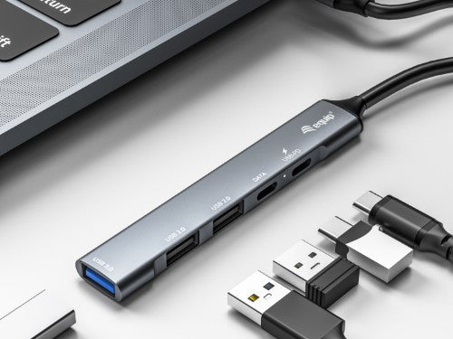 Equip 5-Port USB 3.0/2.0 Hub with USB-C PD