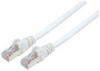 Intellinet Network Patch Cable, Cat7 Cable/Cat6A Plugs, 1m, White, Copper, S/FTP, LSOH / LSZH, PVC, RJ45, Gold Plated Contacts, Snagless, Booted, Lifetime Warranty