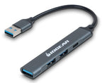 iogear GUH304C interface hub USB 3.2 Gen 1 (3.1 Gen 1) Type-A 5000 Mbit/s Grey