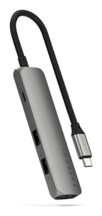 Satechi ST-P4SM interface hub USB Type-C 10000 Mbit/s Grey