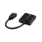 Microconnect HDMVGA2B video cable adapter 0.15 m VGA (D-Sub) HDMI Type A (Standard) Black