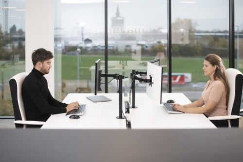Vision VFM-DPD2B monitor mount / stand 68.6 cm (27") Desk Black