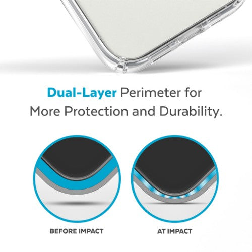 Speck Presidio Perfect Clear + MS Apple iPhone 14 Pro Max Clear - with Microban