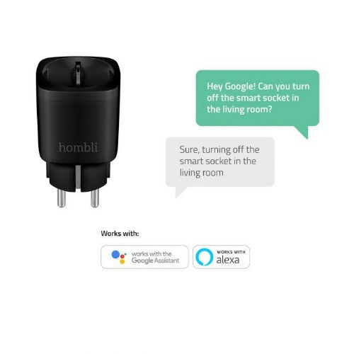 Hombli HBPP-0205 smart plug 3680 W Home Black