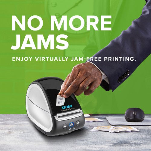 DYMO LabelWriter 550 Turbo Label Printer | Label Maker with High-Speed Direct Thermal Printing | Automatic Label Recognition | Prints Shipping Labels & More with USB/LAN Connectivity | EU 2 Pin Plug