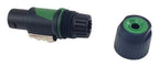 Equip 4-Pole speakON cable connector, Black