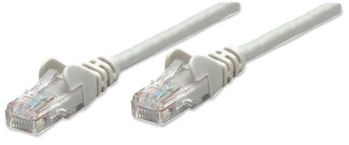 Intellinet Network Patch Cable, Cat5e, 15m, Grey, CCA, U/UTP, PVC, RJ45, Gold Plated Contacts, Snagless, Booted, Lifetime Warranty