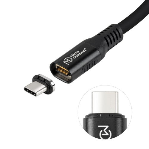 Microconnect MC-LS-USB4CC0.15 USB cable USB4 Gen 3x2 0.15 m USB C 240 W Black