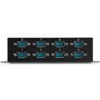 StarTech.com 8 Port USB to DB9 RS232 Serial Adapter Hub – Industrial DIN Rail and Wall Mountable - TAA
