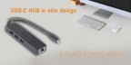 i-tec Advance USB-C Slim Passive HUB 3 Port + Gigabit Ethernet Adapter
