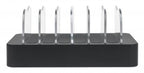 Manhattan Charging Station, 6x USB-A Ports, Outputs: 6x 2.4A, Smart IC, LED Indicator Lights, Black, Three Year Warranty