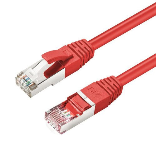 Microconnect MC-SFTP6A005R networking cable Red 0.5 m Cat6a S/FTP (S-STP) Round