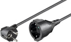 Microconnect PE141000 power cable Black 10 m Power plug type E+F Schuko