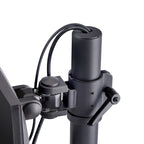 StarTech.com Desk Mount For 2x Vertically Stacked Monitors, Dual 49", Total 70lb (32kg), C-Clamp, Quick-Release VESA System, Widescreen 16:9/Ultrawide 32:9, TAA