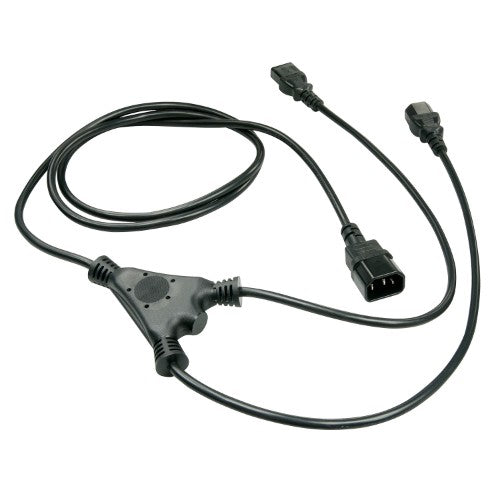 Lindy 2m IEC Splitter Cable IEC C14 to 2 x IEC C13