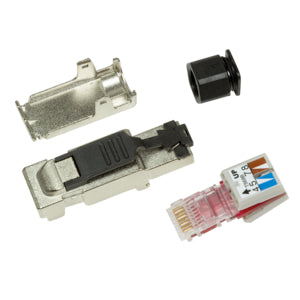 LogiLink MP0040 wire connector RJ-45 Black, Metallic