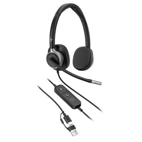 HP Poly Mission 625 Stereo USB Wired Headset (Bulk)