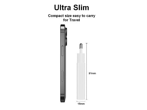 Equip 2-Port 20W GaN Slim USB PD Charger, USB-C x1, USB-A x1