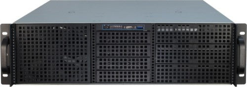 Inter-Tech 3U-30248 Rack Black, Stainless steel