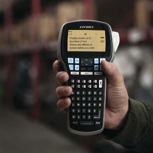 DYMO LabelManager 420P High Performance Rechargeable Portable Label Maker Kit | ABC Keyboard with 4 Rolls of D1 Labels & Carrying Case