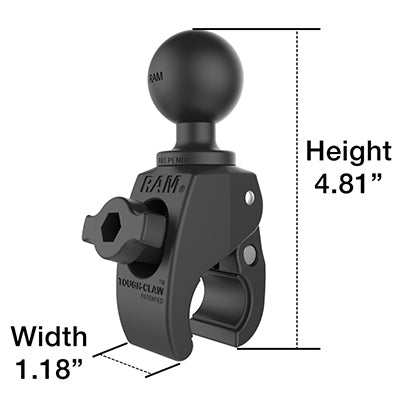 RAM Mounts Tough-Claw Small Clamp Ball Base