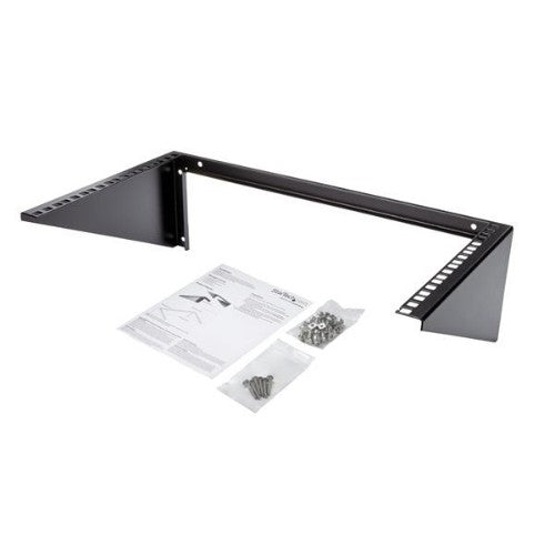 StarTech.com 6U Wall Mount Patch Panel Bracket – 19 in – Steel - Vertical Mounting Bracket for Networking and Data Equipment - TAA