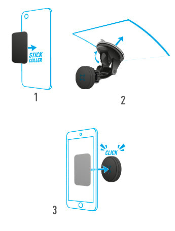Mobilis 044006 holder Passive holder Mobile phone/Smartphone, Navigator Black