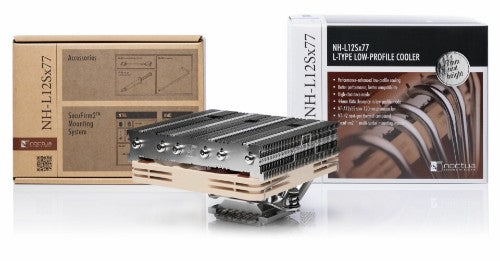 Noctua NH-L12SX77 computer cooling system Processor Heatsink/Radiator 12 cm Beige, Nickel 1 pc(s)